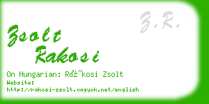 zsolt rakosi business card